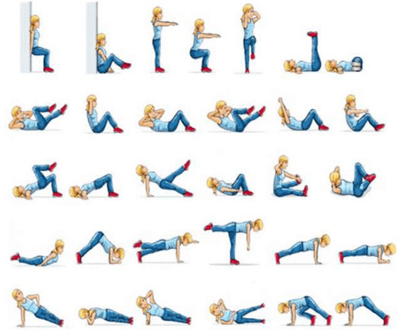 Exercises losing weight at home